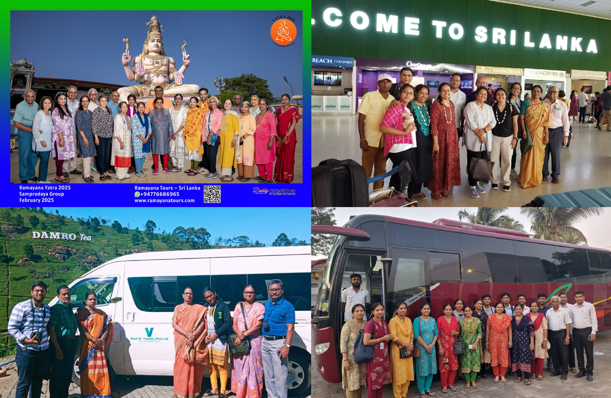 Indian devotees during Ramayana Tour Sri Lanka